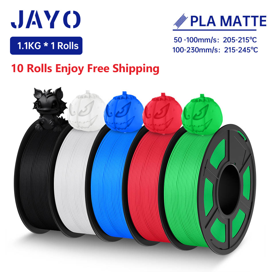 3D Printing Nylon - 3DプリンターフィラメントJAYO-PLA,滑らかなマット仕上げ,印刷材料,滑らかな,1.75mm,巻き戻し,1.1kg