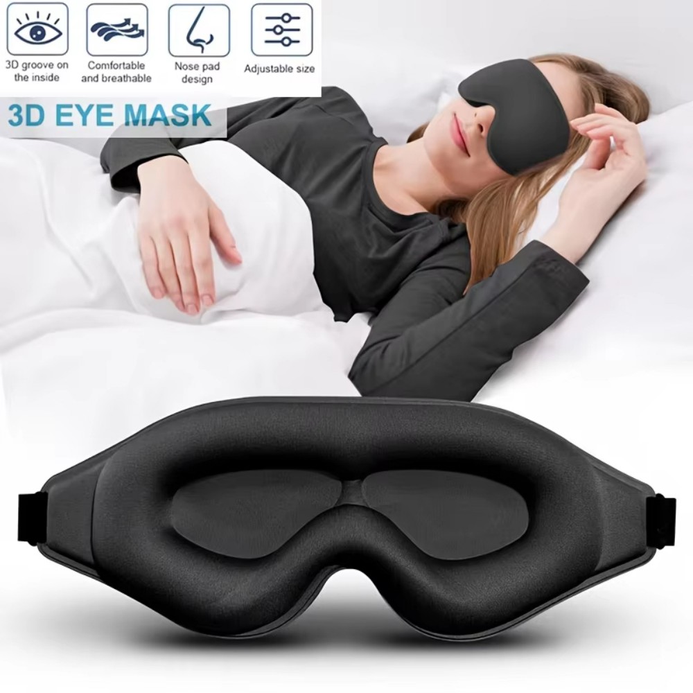 3Dアイマスク、快適で通気性のあるノーズパッド付き睡眠マスク - 3D Printing Mask のレビューと価格
