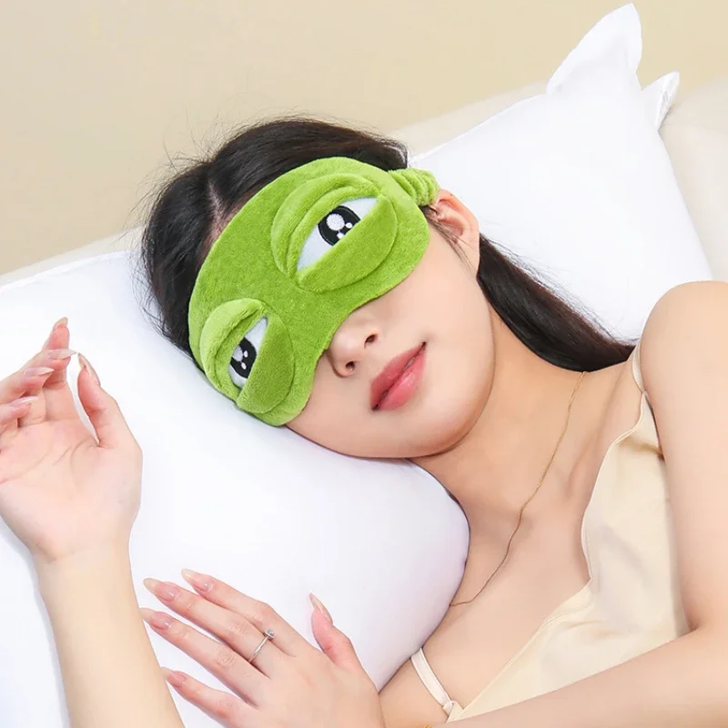 3D悲しいカエルの睡眠マスク、天然素材のアイシェード、目隠し - 3D Printing Mask のレビューと価格