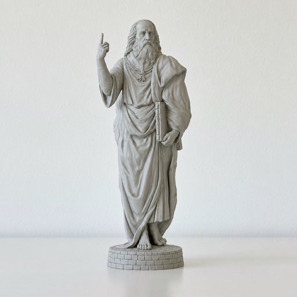 プラトン像。古代ギリシャの哲学者をモチーフにした彫刻コレクシ - 3D Printing Guide のレビューと価格