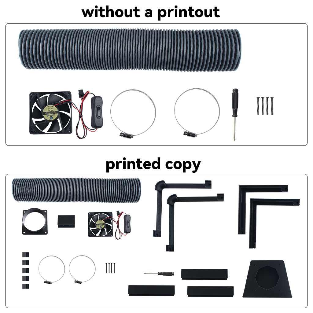 Bambu Lab X2D/P2S用外部排気ファンキット、A - 3D Printing Bambu Lab のレビューと価格